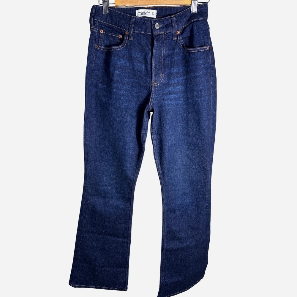 Abercrombie & Fitch Women's Dark Blue Boot Cut Jeans
